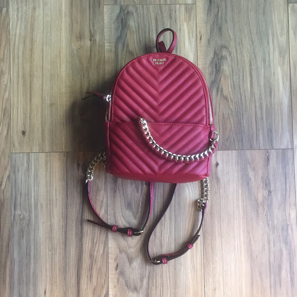 Stylish Mini Red Leather BackPack NWT